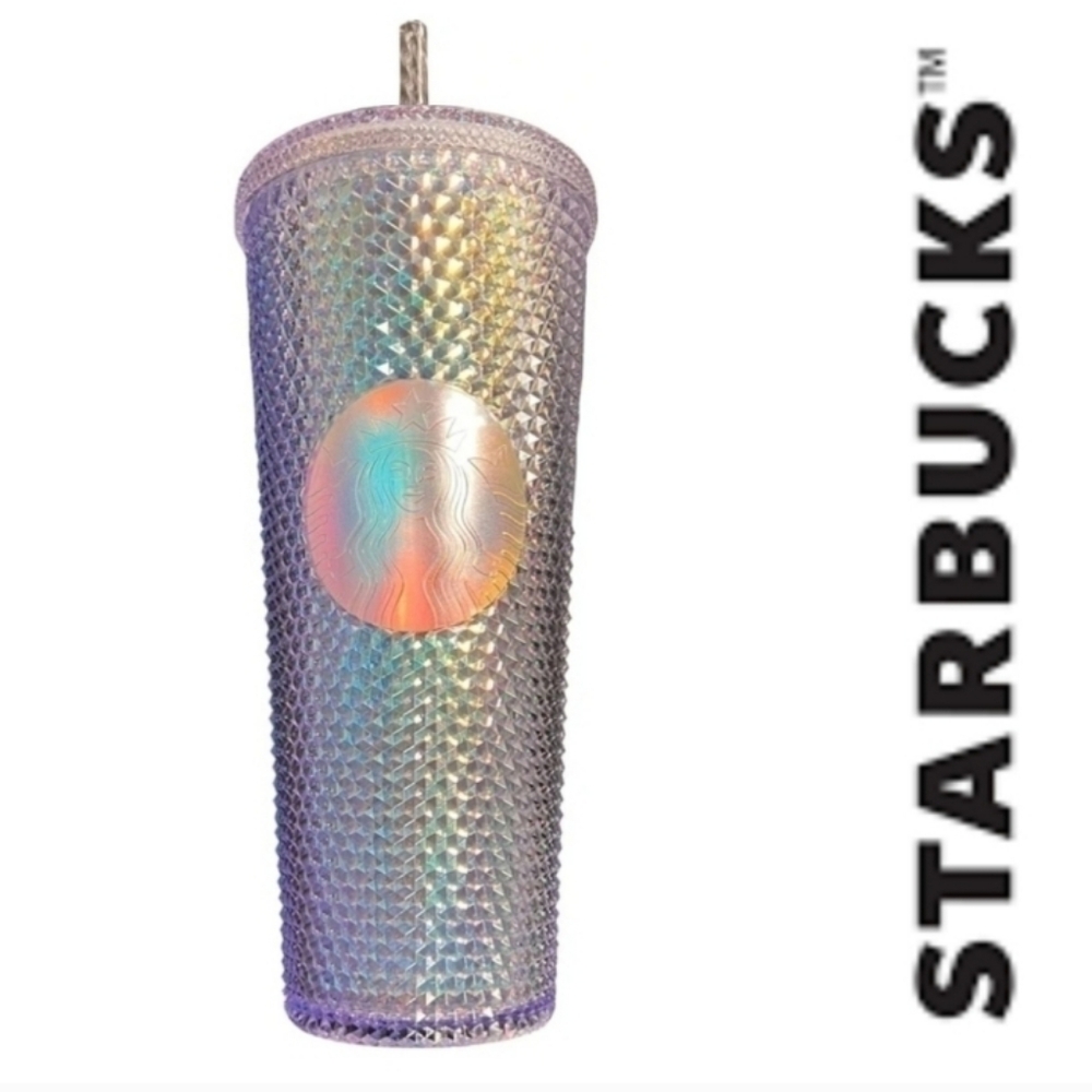 Starbucks 2024 Studded Crystal Unicorn 24oz Venti Tumbler Cup & Straw